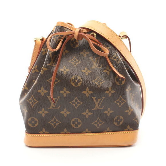 Louis Vuitton Noe Shoulder Bag Leather Monogram Brown - Picture 1 of 7
